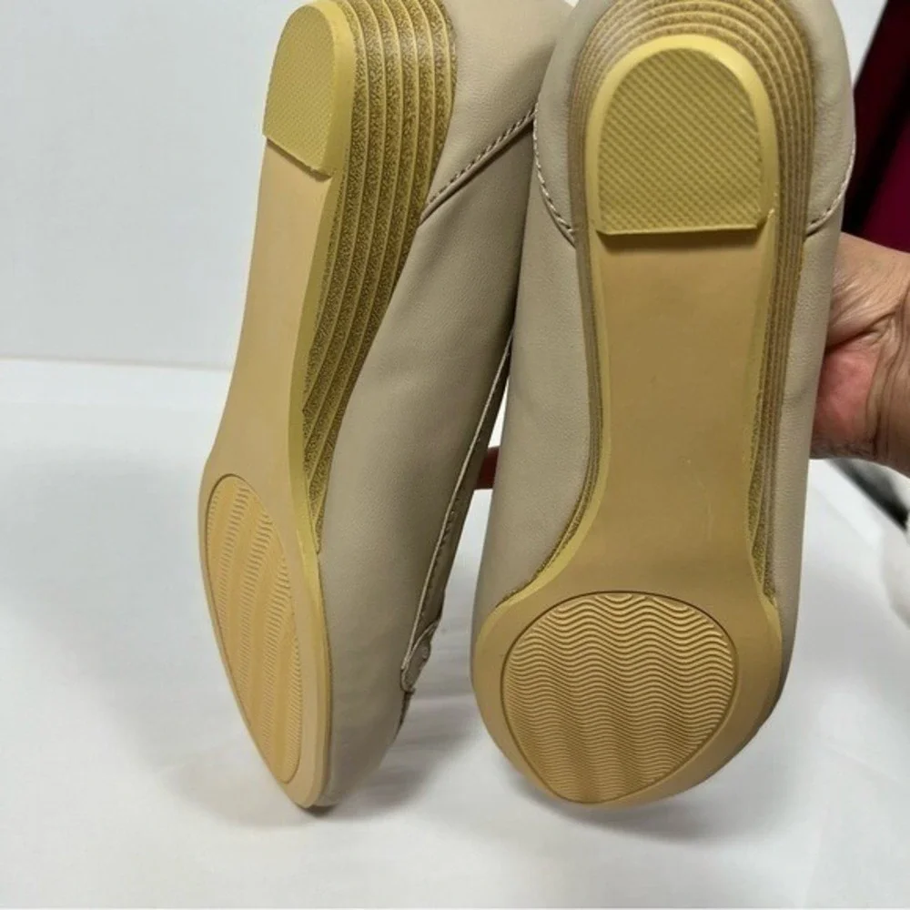 ComfortView‎ Leather Wedges Slip On Shoes size 9.5W